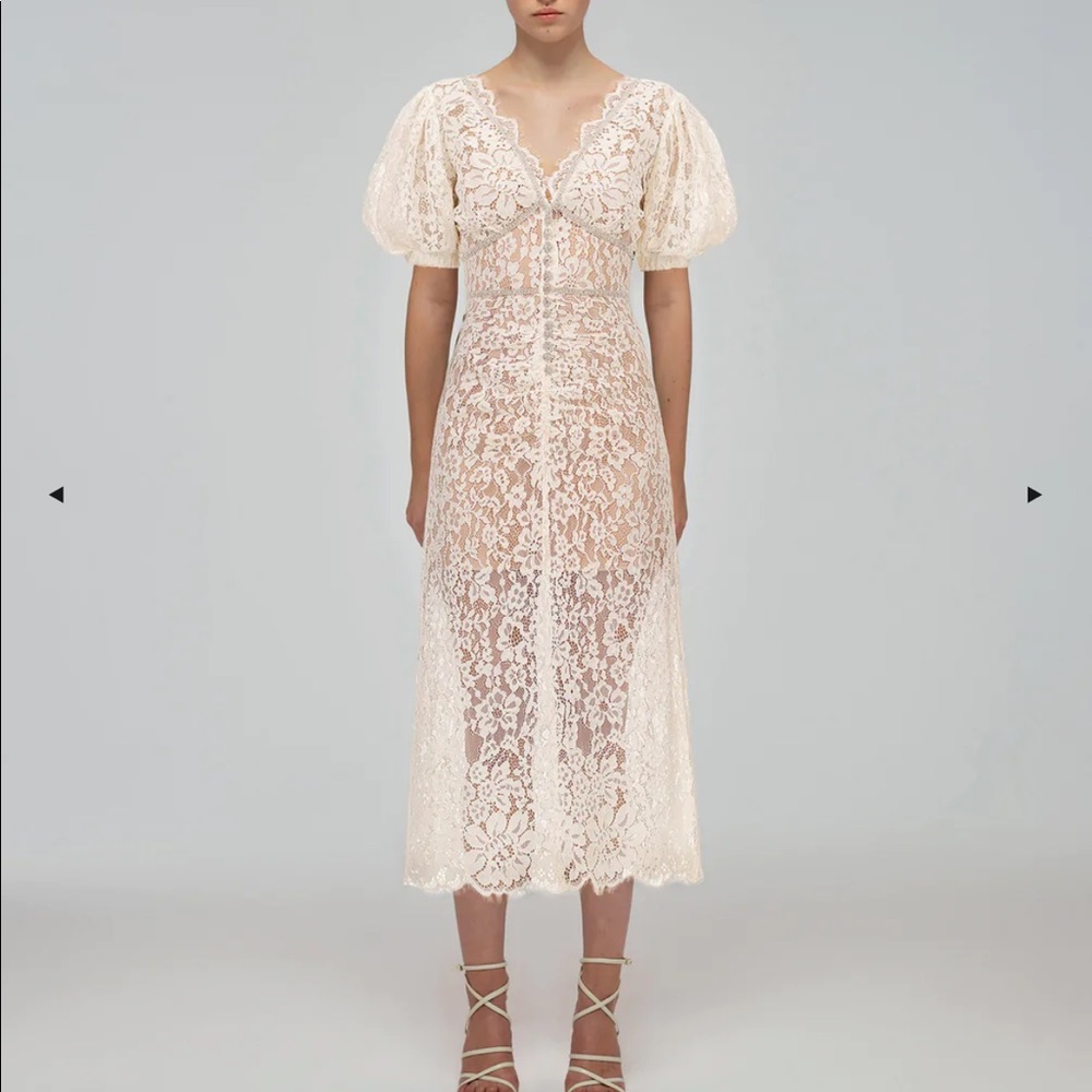 Self Portrait White Lace Dress